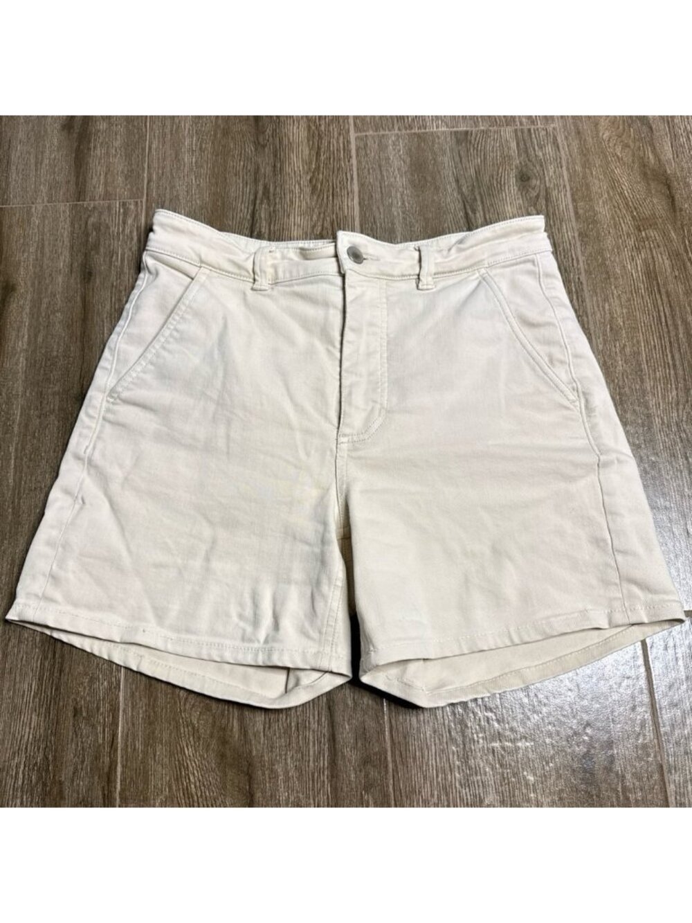 Everlane Utility Shorts Bone Organic Cotton Women’s Size 4